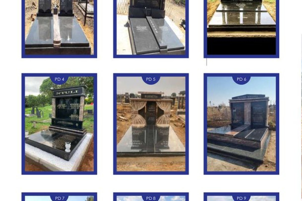 Double stone memorials